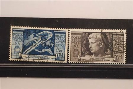 REGNO D'ITALIA - 1937, Posta aerea, Augusto i 2 alti valori (109/10), da...