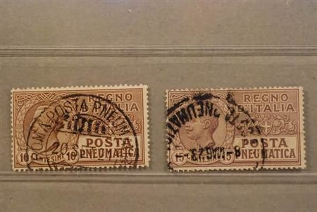 REGNO D'ITALIA - 1913-21, Posta pneumatica, 2 valori (1, 2).(USATO)