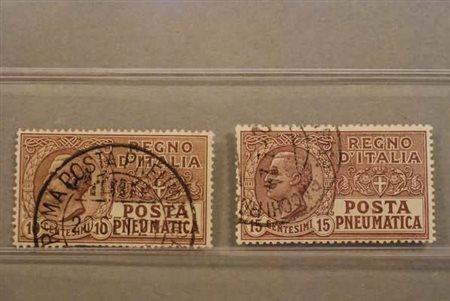 REGNO D'ITALIA - 1913-21, Posta pneumatica, 2 valori (1, 2).(USATO)