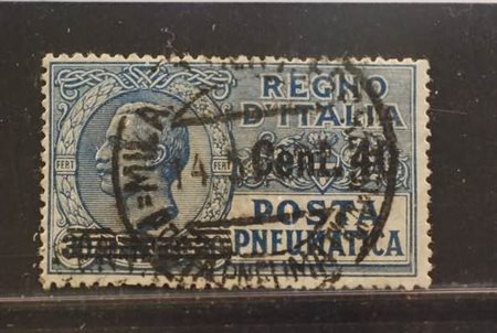 REGNO D'ITALIA - 1925, Posta pneumatica, 40 su 30 c. (7). (Caff.,...