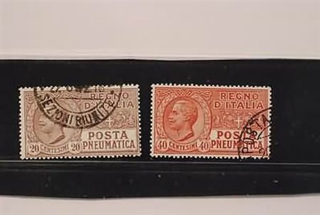REGNO D'ITALIA - 1925, Posta pneumatica, 2 valori cpl. (8/9). Annulli non...