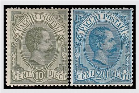 REGNO D'ITALIA - 1884-86, Pacchi postali, 6 valori cpl. (1/6) alcuni molto...