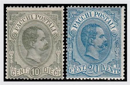 REGNO D'ITALIA - 1884-86, Pacchi postali, 6 valori cpl. (1/6). (Cert. R....