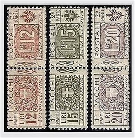 REGNO D'ITALIA - 1914-22, Pacchi postali, nodo di Savoia, 13 valori cpl....