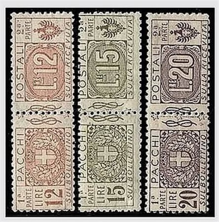 REGNO D'ITALIA - 1914-22, Pacchi postali, nodo di Savoia, 13 valori cpl....