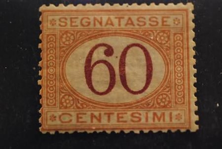REGNO D'ITALIA - 1870, Segnatasse, 60 c. ocra e carminio (10). (Cert....