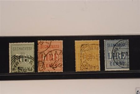 REGNO D'ITALIA - 1884-1903, Segnatasse, le 2 serie di alti valori (15/16,...