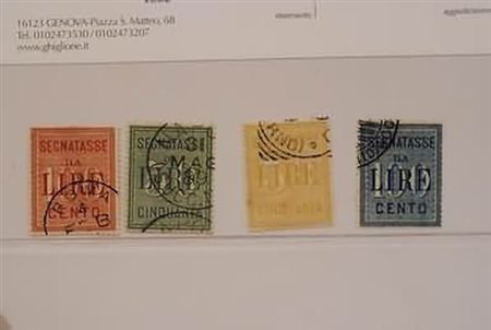 REGNO D'ITALIA - 1884-1903, Segnatasse, le 2 serie di alti valori (15/16,...