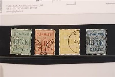REGNO D'ITALIA - 1884-1903, Segnatasse, 4 alti valori (15/16-31/32). Annulli...