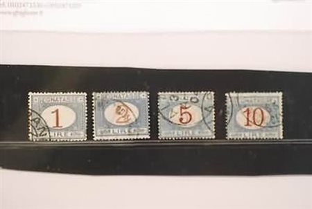 REGNO D'ITALIA - 1890-1903, Segnatasse, 4 alti valori (27, 28, 29, 30).(USATO)
