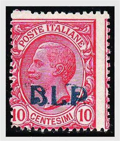 REGNO D'ITALIA - 1920, BLP, 10 c. rosa con soprastampa litorafica del I tipo...