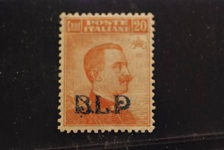 REGNO D'ITALIA - 1921, BLP, 20 c. arancio soprastampa litografica I tipo (2)...