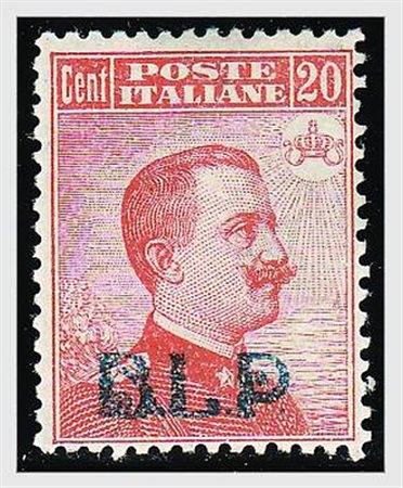 REGNO D'ITALIA - 1921, BLP, 20 c. arancio soprastampa litografica I tipo (2)...