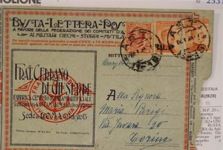 REGNO D'ITALIA - 1921, BLP, 20 c. soprastampa litografica I tipo (2) +...