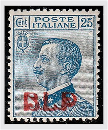 REGNO D'ITALIA - 1921, BLP, 25 c. soprastampa litografica I tipo (3) fresco e...