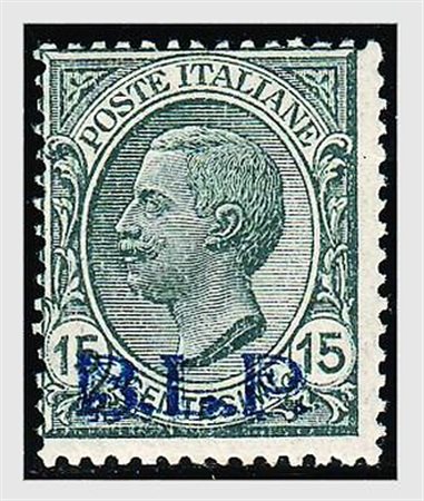 REGNO D'ITALIA - 1922, BLP, 15 c. grigio, con soprastampa litografica del II...