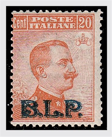 REGNO D'ITALIA - 1922, BLP, 20 c. arancio con soprastampa litografica del II...