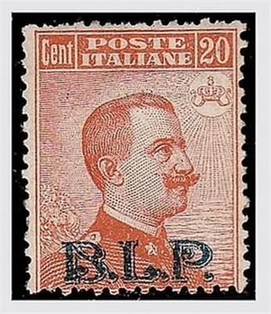 REGNO D'ITALIA - 1922, BLP, 20 c. con soprastampa litografica del II tipo...