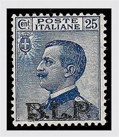 REGNO D'ITALIA - 1922-23, BLP, 25 c. soprastapa litografica II tipo (8) ben...