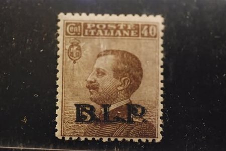 REGNO D'ITALIA - 1922-23, BLP, 40 c. soprastampa litografica II tipo, nera...