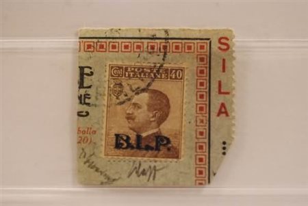 REGNO D'ITALIA - 1922, BLP, 40 c. soprastampa litografica II tipo, nera (9A)...