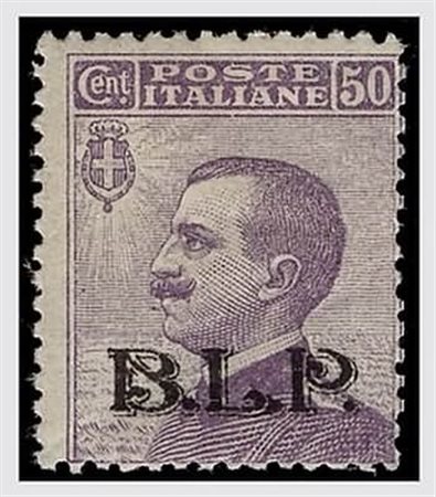 REGNO D'ITALIA - 1922-23, BLP, 50 c. soprastampa litografica del II tipo...