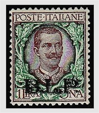 REGNO D'ITALIA - 1922, BLP, 1 lira soprastampa litografica II tipo (12) ben...