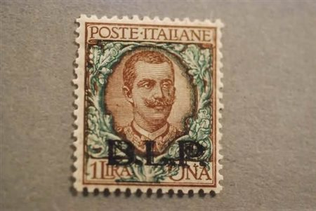REGNO D'ITALIA - 1922, BLP, 1 lira, soprastampa litografica II tipo (12)...