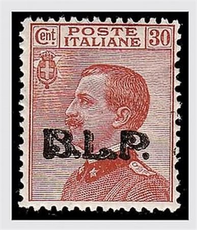 REGNO D'ITALIA - 1923, BLP, 30 c.bruno arancio, soprastampa tipografica III...