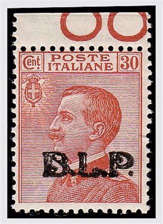 REGNO D'ITALIA - 1923, BLP, 30 c. soprastampa tipografica III tipo (17). (Em....