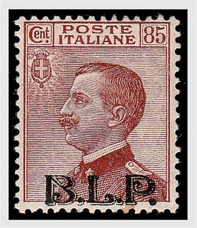 REGNO D'ITALIA - 1923, BLP, terza emissione, 85 c. bruno rosso (18)...