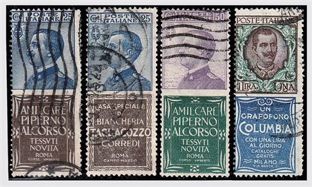 REGNO D'ITALIA - 1924-25, Pubblicitari 18 valori (2/19). (A. Diena,...