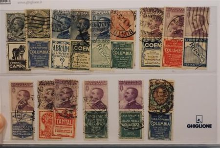REGNO D'ITALIA - 1924-25, Pubblicitari, 15 valori tra cui i 50 c. Piperno e...
