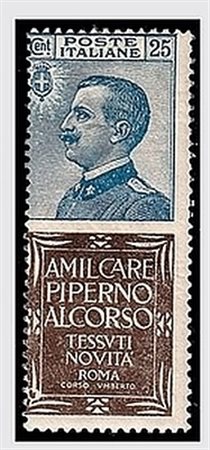 REGNO D'ITALIA - 1924, Pubblicitari, 25 c. PIPERNO (6) mediocremente...