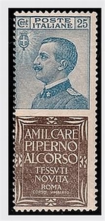 REGNO D'ITALIA - 1924, Pubblicitari, 25 c. PIPERNO (6). (Cert....