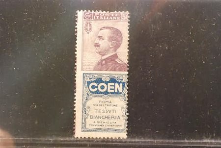 REGNO D'ITALIA - 1924, Pubblicitari, 50 c. violetto e azzurro COEN (10). Da...