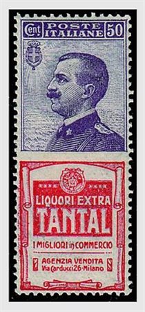 REGNO D'ITALIA - 1925, Pubblicitari, 50 c. TANTAL (18) ottimamente...