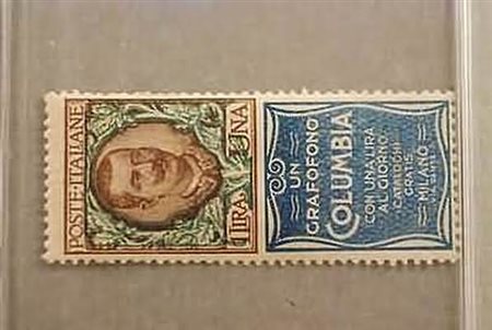 REGNO D'ITALIA - 1924, Pubblicitari, 1 lira COLUMBIA (19) buona...