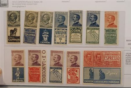 REGNO D'ITALIA - 1924-25, Pubblicitari, 13 esemplari in genere integri, molto...