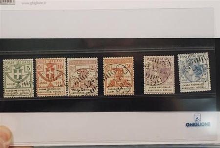 REGNO D'ITALIA - 1924, Parastatali, Cassa Nazionale Assicuraz. Sociali, 6...
