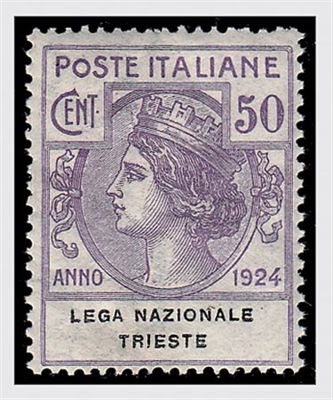 REGNO D'ITALIA - 1924, Parastatali, "Lega Nazionale Trieste" 4 valori cpl....