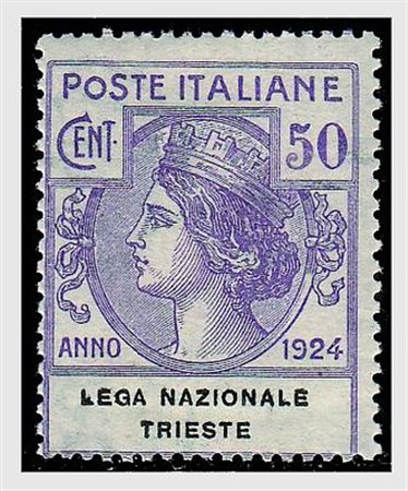 REGNO D'ITALIA - 1924, Parastatali, "Lega Nazionale Trieste" 4 valori cpl....
