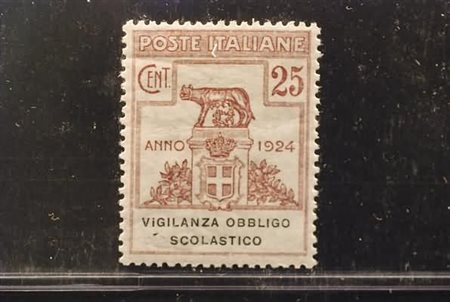 REGNO D'ITALIA - 1924, Parastatali, Vigilanza Obbligo Scolastico, 25 c. (69)...