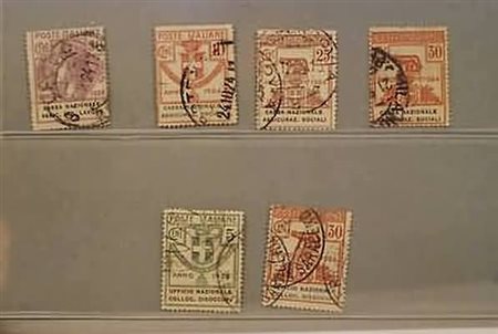 REGNO D'ITALIA - 1924, Parastatali, piccolo lotto di usati (21, 25, 26, 27,...
