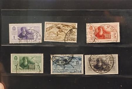 REGNO D'ITALIA - 1932, Posta aerea, Dante Alighieri 6 valori cpl....