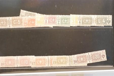 REGNO D'ITALIA - 1914-22, Pacchi postali, 13 valori cpl. "nodo di Savoia"...