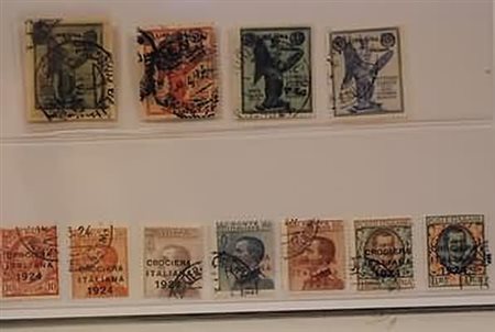 LOTTI REGNO D'ITALIA - 1924, 2 serie: (158/61) e (162/68), annulli da...