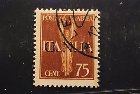 REPUBBLICA SOCIALE ITALIANA - 1944, Posta aerea, GNR Verona 75 c. (119)....