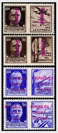 REPUBBLICA SOCIALE ITALIANA - 1944, Propaganda di guerra, tiratura di...