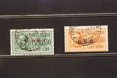 REPUBBLICA SOCIALE ITALIANA - 1944, Espressi, GNR Verona 2 valori cpl....